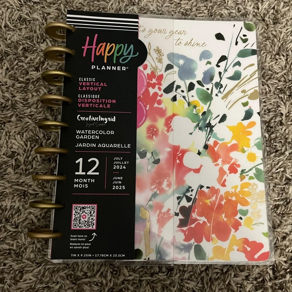 Happy Planner 12 month vertical